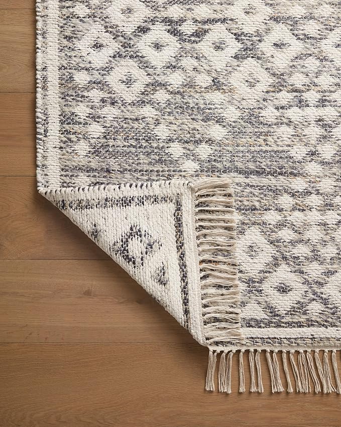 Loloi Angela Rose Rivers Collection RIV-01 Denim/Ivory 2'-6" x 7'-6" Reversible Runner Rug
