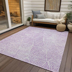 Addison Rugs Chantille ACN591 Purple 9' x 12' Indoor Outdoor Area Rug, Easy Clean, Machine Washable, Non Shedding, Bedroom, Living Room, Dining Room, Kitchen, Patio Rug