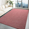 HQAYW 4x6 Area Rugs for Living Room Bedroom, Modern Thickened Memory Foam Soft Rug, Indoor Low Pile Minimalist Washable Non Slip Carpets for Kids Girls Boys Nursery Dorm Home Decor, Dark Red
