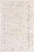 Unique Loom Isabella Collection Area Rug - Adjani (6' 1" x 9' Rectangle, White/ Blue)