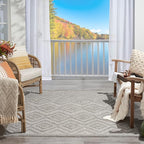Nourison Home Versatile Silver Grey 5' x 7' Area Rug - Easy Clean, Non Shedding, Bed Room, Living Room, Dining Room, Kitchen (5' x 7')