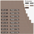 GOYLSER Washable Runner Rug with Rubber Backing, Absorbent Hallway Long Floor Runner Carpet, Laundry Room Mat Floor Runner, Light Brown