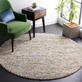 Safavieh Natura Collection Accent Rug - 3' Round, Ivory & Multi, Handmade Wool Blend, Textured Design, Ideal for Living Room, Bedroom, Dining Space (NAT620D)
