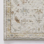 LUMI 8x10 Washable Area Rug for Living Room, Ultra Soft Traditional Vintage Rugs Non Slip with Rubber Backing, Low Profile, High Traffic, Stain Resistant Carpets, Ideal for Bedroom, Dining Room