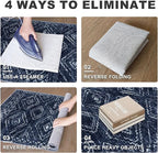 KILOCOCO Hallway Runner Rug 2x7 Runners for Hallways Washable Runner Rug Non Slip Rubber Backed Low-Pile Runners for Bedroom Kitchen Living Room Laundry Room Boho Rugs, Dark Blue
