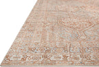 Loloi Chris Loves Julia Jules Collection JUL-04 Tangerine/Mist 9'-6" x 14', .13" Pile Height, Area Rug