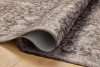 Loloi Amber Lewis Josie Collection JOS-02 Earth/Natural 6'-0" x 6'-0", .13" Pile Height, Low Profile, Machine Washable, Round Area Rug