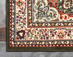 Unique Loom Reza Collection Traditional Persian Style Area Rug, 6 x 9 ft, Olive/Ivory