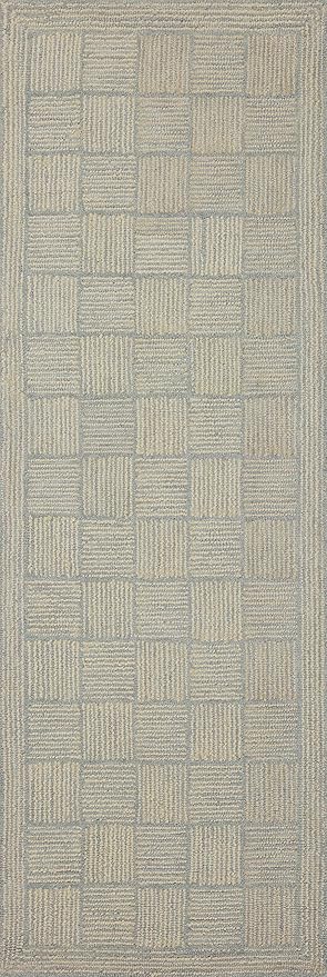 Loloi Chris Loves Julia Francis Collection FRA-03 Silver/Sky 5'-0" x 7'-6" Area Rug