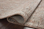 Loloi Magnolia Home by Joanna Gaines Millie Collection MIE-04 Brick/Fog 11'-6" x 15'-7", .25" Pile Height, Area Rug