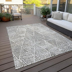 Addison Rugs Chantille ACN591 Ivory 10' x 14' Indoor Outdoor Area Rug, Easy Clean, Machine Washable, Non Shedding, Bedroom, Living Room, Dining Room, Kitchen, Patio Rug