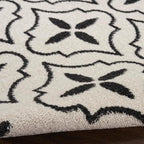 Nourison Home Nourison Essentials Ivory Black 4' x 6' Area Rug - Easy Clean, Non Shedding, Bed Room, Living Room, Dining Room, Kitchen (4' x 6')