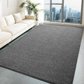HQAYW 4x6 Area Rugs for Living Room Bedroom, Modern Thickened Memory Foam Soft Rug, Indoor Low Pile Minimalist Washable Non Slip Carpets for Kids Girls Boys Nursery Dorm Home Decor, Dark Grey