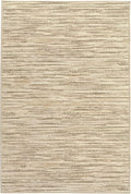 Dash & Albert Clay Natural Machine Washable Rug, 6 X 9 Feet, Natural Stripe Pattern