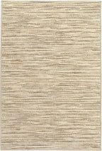 Dash & Albert Clay Natural Machine Washable Rug, 6 X 9 Feet, Natural Stripe Pattern