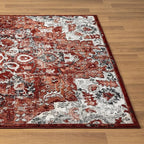 LUXE WEAVERS Moroccan Red 6x9 Medallion Area Rug for Living Rooms