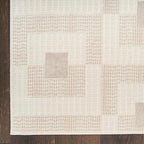 Nourison Nordic Ivory Beige 8' x 10' Scandinavian Area Rug - Easy Cleaning, Non Shedding, Bed Room, Living Room, Dining Room, Kitchen (8' x 10')