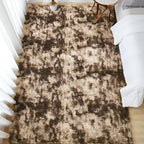 Andency 8x10 Area Rugs for Living Room, Upgrade Non-Slip Fluffy Soft Large Shag Bedroom Carpet, Tie-Dyed Brown Big Indoor Thick Nursery Rug for Kids Dorm Home Decor Aesthetic