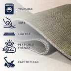 JONATHAN Y Machine Washable Green/Cream Indoor Area Rug 9X12 ft, Cirkel Minimalist Geometric Dot for Living Room, Bedroom, Kitchen, Office, Easy-Cleaning, Pet-Friendly, Non-Shedding WSH113B-9