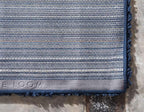 Unique Loom Solid Shag Collection Area Rug (10' x 13' Rectangle, Sapphire Blue/ Navy Blue)