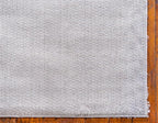 Unique Loom Davos Shag Collection Area Rug - Solid (5' 3" Square, Linen)