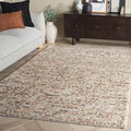 SAFAVIEH Natura Collection Area Rug - 6' Square, Dark Brown & Beige, Handmade Wool Blend, Textured Design, Ideal for Living Room, Bedroom, Dining Space (NAT620E)