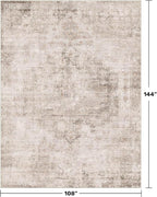 Farmhouse Area Rugs 9x12 for Living Room - Abstract Medallion Rug for Bedroom, Dining Room Under Table, Washable Non Slip, Fade & Stain Resistance