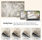 Area Rugs 9x12 Living Room - Modern Abstract Large Rugs for Living Room Non-Slip Low Pile Soft Machine Washable Carpet for Bedroom, Under Dining Table, Nursery, Farmhouse (9'x12' Brown Grey)