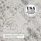 ReaLife Rugs Machine Washable Area Rug Runner - Living Room Bedroom Bathroom Kitchen Entryway Office - Padded Low Pile Stain Resistant Premium - Boho Farmhouse Vintage - Noor - Ivory Grey 2'6" x 6'