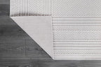 Micro Loop Indoor Rug White 9x12 Boho Geometric Neutral Area Rugs for Living Room Soft Luxury Modern Low and High Pile Durable Stain Resistant Non-Shedding Indoor Area Carpet 9 x 12