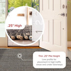 nuLOOM 5x8 Elfriede Jute & Cotton Hand Woven Area Rug, Charcoal, Solid Rustic Farmhouse Style, Weaved Design, Natural Fiber, For Bedroom, Living Room, Dining Room, Hallway, Office, Entryway