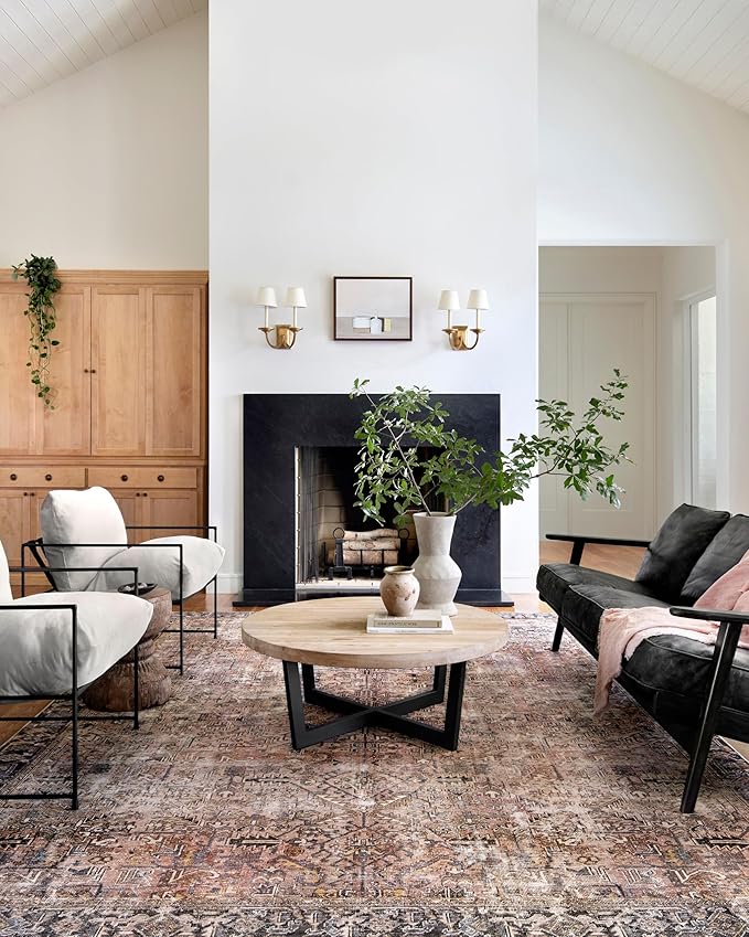 Loloi Chris Loves Julia Jules Collection JUL-02 Terracotta/Multi 2'-0'' x 5'-0'', .13" Pile Height, Accent Rug