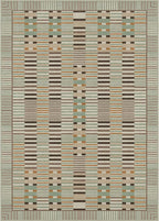 GENIMO Machine Washable 5x7 Area Rugs for Living Room, Non Slip Vintage Rugs, Low Pile Lightweight Chenille Print Rug for Bedroom, Dining Room, Home Office, Taupe Sage