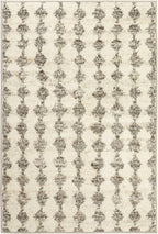 Dash & Albert Izzy Grey Machine Washable Rug, 6 X 9 Feet, Grey Graphic Pattern