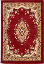 Unique Loom Reza Collection Traditional Persian Style Area Rug, 2 ft 2 in x 3 ft, Burgundy/Ivory