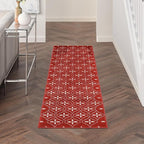 Nourison Home Nourison Essentials Brick Ivory 2'2" x 7'6" Area Rug - Easy Clean, Non Shedding, Bed Room, Living Room, Dining Room, Kitchen (8' Runner)