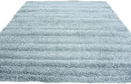 Unique Loom Solid Shag Collection Area Rug (8' Square, Light Slate Blue)