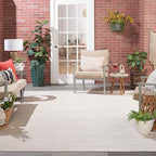 Nourison Home Nourison Essentials Ivory Beige 12' x 15' Area Rug - Easy Clean, Non Shedding, Bed Room, Living Room, Dining Room, Kitchen (12' x 15')