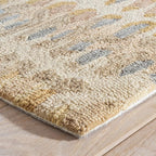 Dash and Albert Paint Chip Wool Area Rug - 3' x 5' Neutral Graphic Hand Micro Hooked Accent Rug - Durable, High Traffic Areas Hallway, Living Room, Stairs