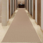 Rubber Runner Rug for Hallways Non Slip, Low Pile Long Laundry Room Mat Hall Jute Rug Runner Carpet Non Skid