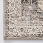 LUMI 4x6 Washable Area Rug for Living Room, Ultra Soft Traditional Rugs Non Slip with Rubber Backing, Low Profile, High Traffic, Stain Resistant Carpets, Ideal for Bedroom, Dining Room, Indoor