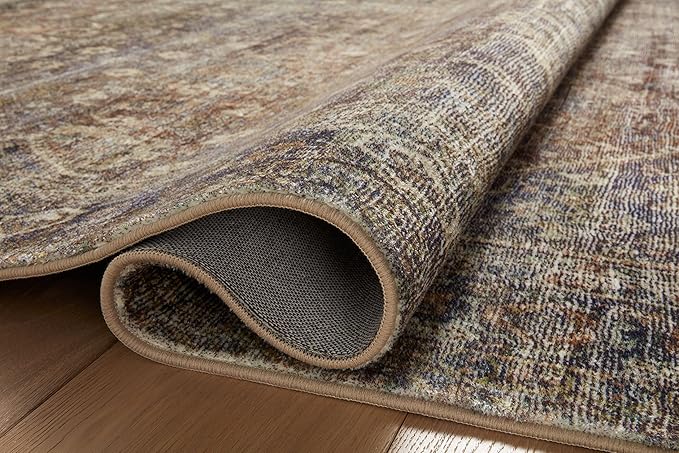 Loloi Amber Lewis Morgan Collection MOG-05 Spice/Lagoon 2'-0" x 5'-0" 38" Thick Accent Rug feat. CloudPile, Neutral, Room Décor, Vintage Inspired, Livingroom, Bedroom, Dining Area