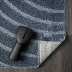 LUXE WEAVERS Modern Geometric Wave Blue 4x6 Area Rug