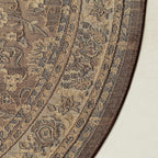 Unique Loom Sialk Hill Collection Area Rug - Washington (3' 3" Round Brown/Black)