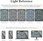 8x10 Area Rug Gray Washable Vintage Distressed Living Room Carpet Large Bedroom Indoor Medallion Floral Non Slip Retro Throw Floor Mat for Office Dining Room Kitchen Bathroom