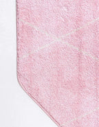 Unique Loom Trellis Frieze Collection Area Rug - Geometric (5' Octagon, Light Pink/ Ivory)