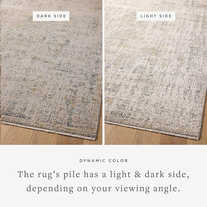 Loloi Amber Lewis Alie Collection ALE-02 Sand/Sky 9'-6'' x 13'-1'', .13'' Pile Height, Area Rug