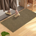 jxgzyy Door Mat, 3'11" x 2'8" Non Slip Carpet Runner, Dirt Trapper Indoor/Outdoor Floor Mats for Patio, Front Door, Garage, Front Back Door, Entryway, Waterproof, Brown