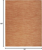 Nourison Home Nourison Essentials Rust 6' x 9' Area Rug - Easy Clean, Non Shedding, Bed Room, Living Room, Dining Room, Kitchen (6' x 9')