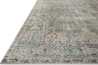 Loloi Chris Loves Julia Jules Collection JUL-08 Emerald/Antique Ivory 5'-0'' x 7'-6'', .13" Pile Height, Area Rug